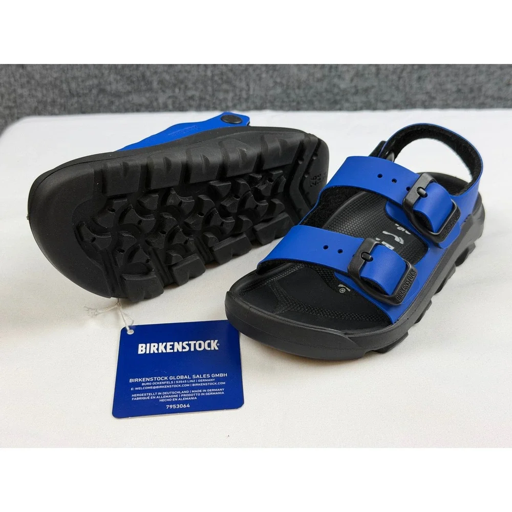 NWT Birkenstock Mogami Terra Kids Sandals Ultra Blue Black Size 26 Toddler 8-8.5